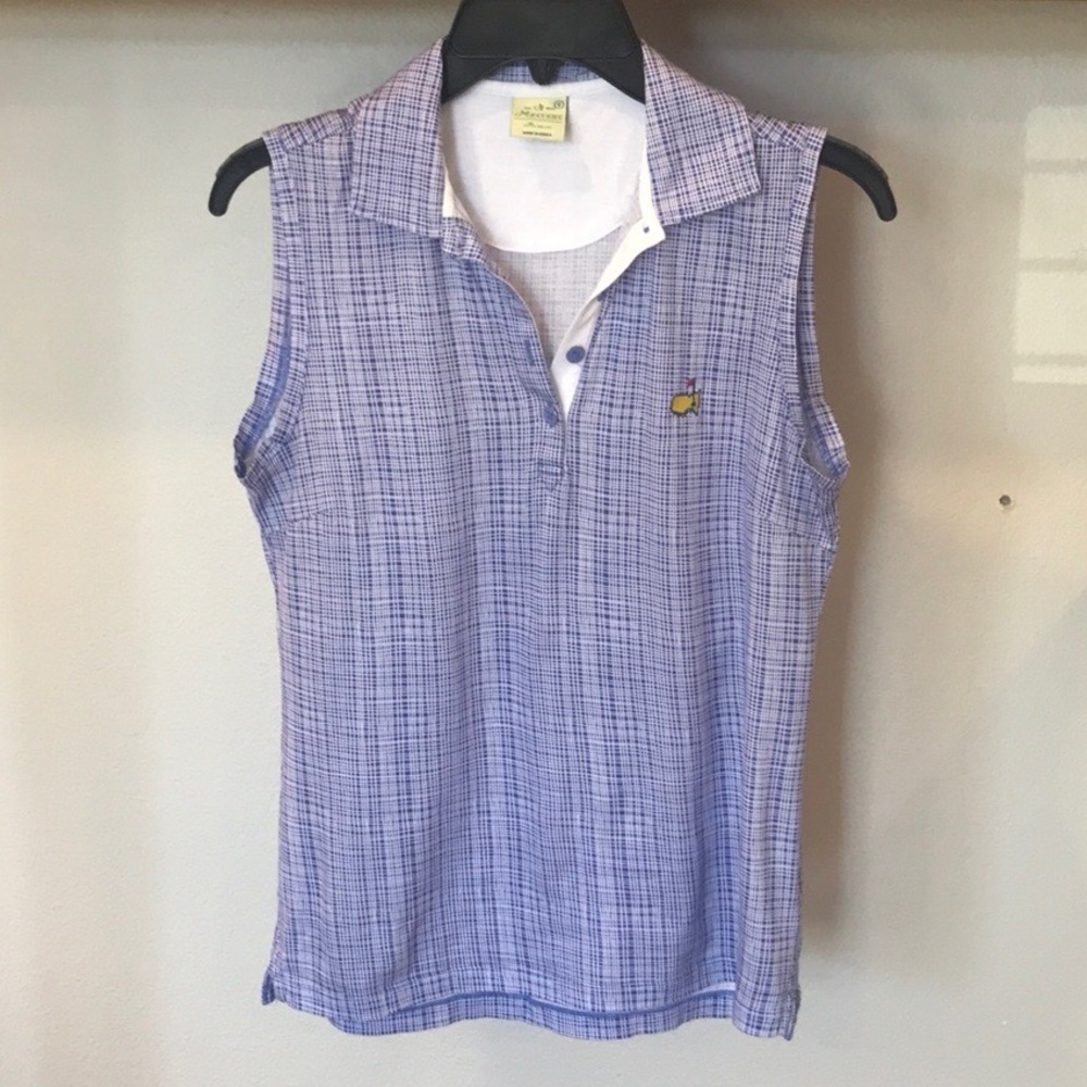 Masters Golf Womens Shirt Top Augusta Pga Sleeveless